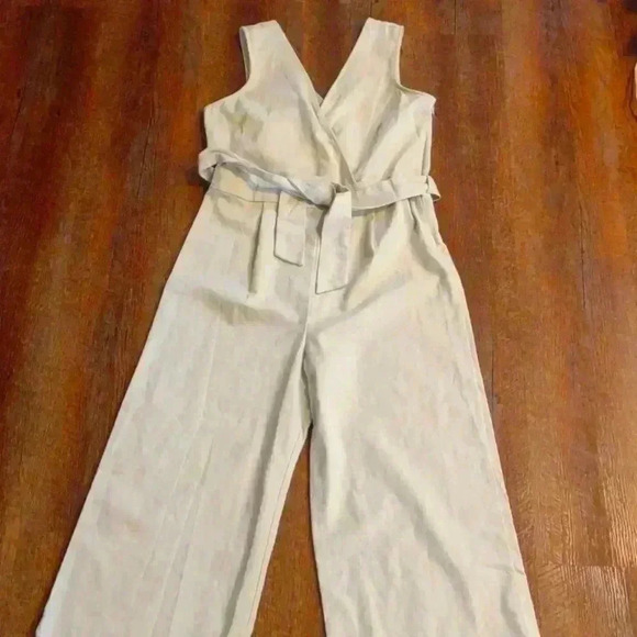 Shinestar‎ Women's Large Sleeveless khaki jumpsuit - Picture 1 of 6